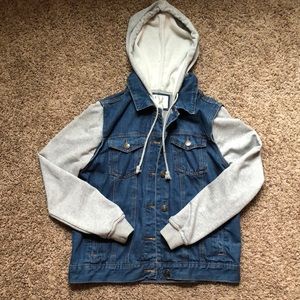 Denim & Sweatshirt Jacket